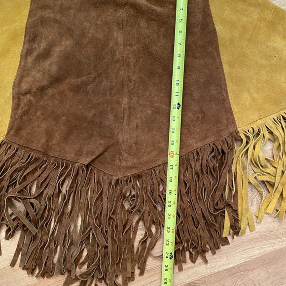 Vintage Suede Fringe Poncho King of the Ponchos Medium - Picture 7 of 16